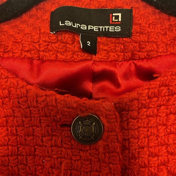Laura Petite tweed red jackets - Picture 2 of 4